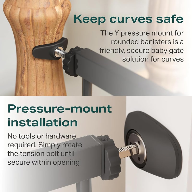 Cumbor 29.7-46" Baby Gate for Stairs - Image 3