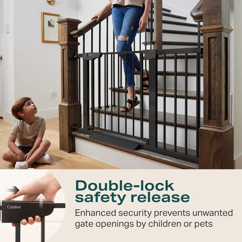 Cumbor 29.7-46" Baby Gate for Stairs - Image 4