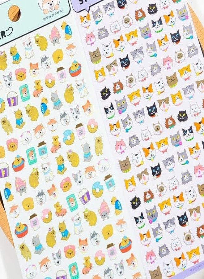 NVF Emoji Dog Sticker Sheets | Cute Cartoon Puppy Stickers for Journals, Planners, Scrapbooking & DIY Crafts - Image 5