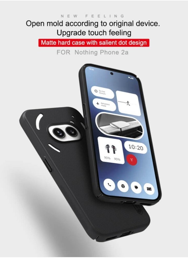 Nillkin Nothing Phone 2a Case Cover,Super Frosted Shield Pro Matte All-Round Protection Anti-scratch Slim Luxury PC Hard Protection Back Cover for Nothing Phone 2A 2024 (Black)  - Image 2