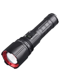 Super Bright Flashlight LED LCD Screen Long-range Flashlight Strong Outdoor Adventure Flashlight-Color:L922 Dragon Digital Display
