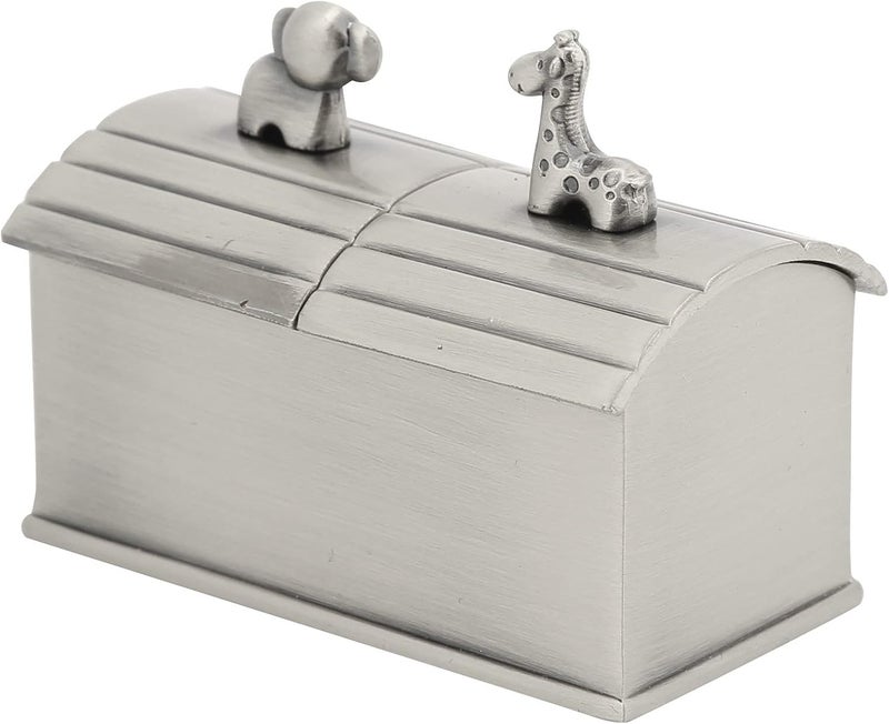 Ymiko Baby Keepsake Box Box Kids Tooth Storage Holder Organizer European Beautiful Appearance Tooth Fairy Gifts for Little Children to Keep The Childhood Memory Antique Silver - Image 5