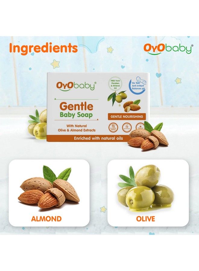 OYO BABY صابون استحمام لطيف للأطفال؛ لبشرة الأطفال الحساسة؛ تنظيف لطيف وصديق للبشرة 75 جرام - Image 5