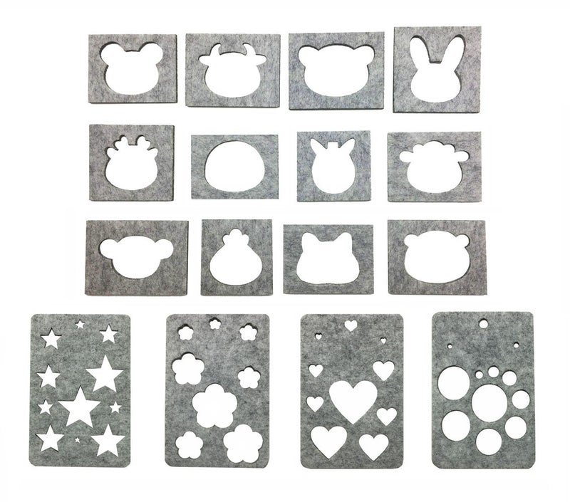 Hyamass 12 Animal Head  4 Geometry DIY Felt Template Needle Felting Applique Mold Felting Stencil Craft Tool