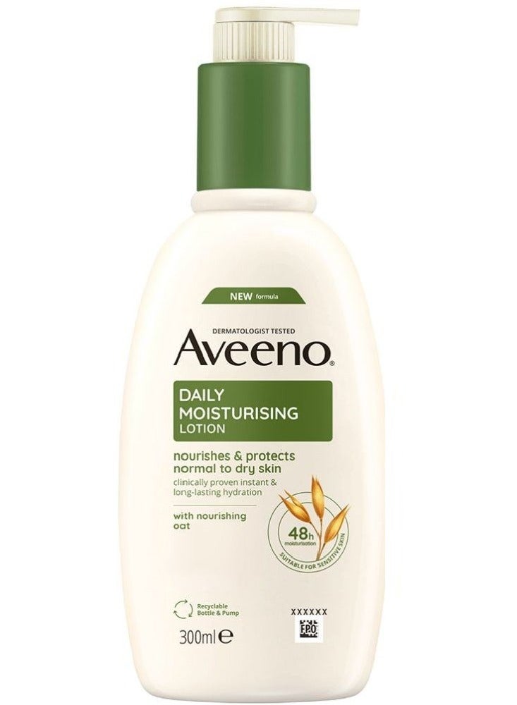 Aveeno Daily Moisturising Body Lotion for normal and Dry Skin 300ml - Image 1
