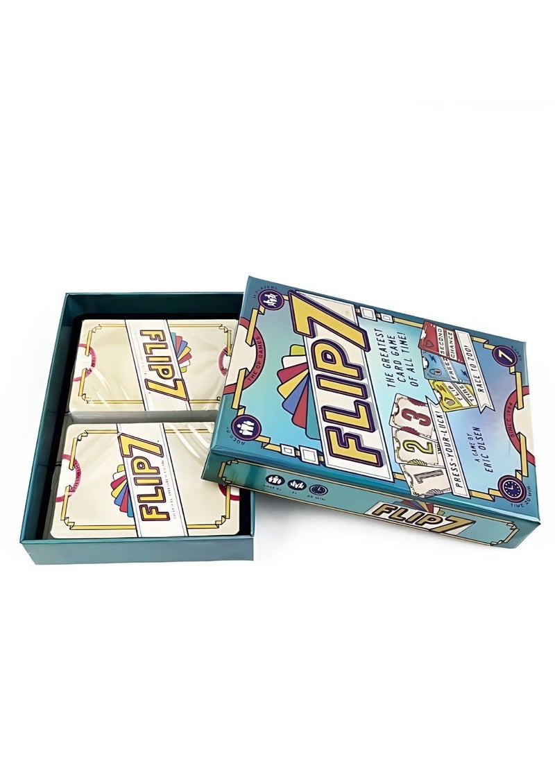 Flip 7, the perfect combination of pressing your luck and strategy, a fast-paced, addictive card game, quick to learn and easy to teach, perfect for game nights, 3 players and up, ages 8 and up, play time 20 minutes - Image 3