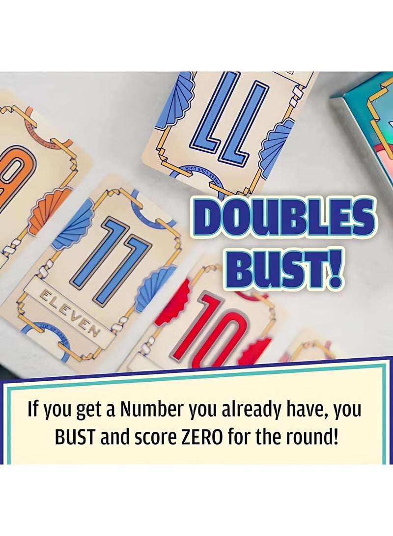 Flip 7, the perfect combination of pressing your luck and strategy, a fast-paced, addictive card game, quick to learn and easy to teach, perfect for game nights, 3 players and up, ages 8 and up, play time 20 minutes - Image 5