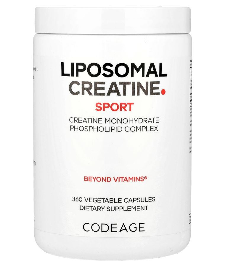 Codeage Sport Liposomal Creatine 360 Vegetable Capsules (625 mg per Capsule)