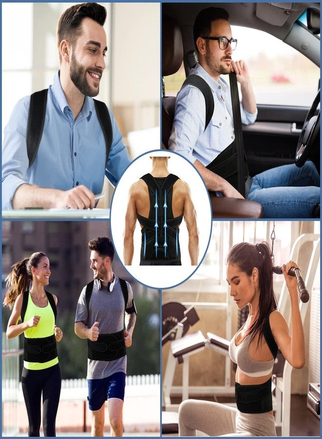 OPOFOX Premium Free Size Posture Corrector For Men And Women Back Support Belt For Back Pain Back Straight And Shoulder Support Belt With Dual Flexible Plate for Back Support - Image 5