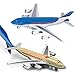 Crelloci Airplane Toys Bump and Go Action Pull Back Die Cast Model Plane with Lights Sounds 3D Anatomy View Aircraft Vehicles Gift for Kids Toddler Boys Ages 3Blue - Image 3