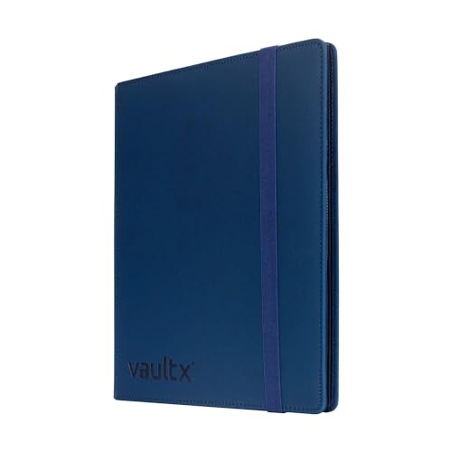 Vault X 9 Pocket Strap Binder, 360 Cards, Exo-Tec Material, 20 Side-Loading Pages (Blue) - Image 3
