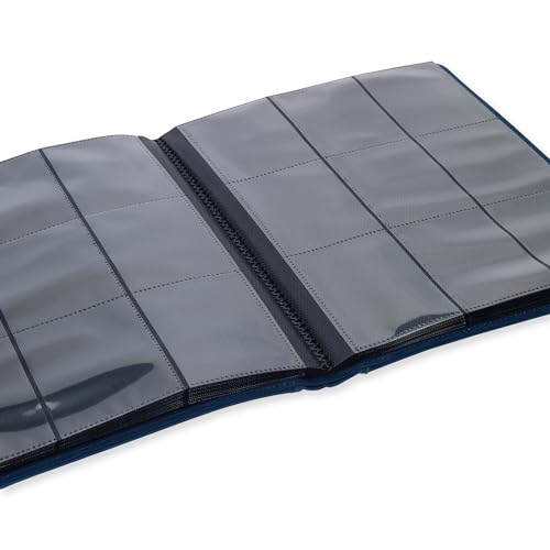 Vault X 9 Pocket Strap Binder, 360 Cards, Exo-Tec Material, 20 Side-Loading Pages (Blue) - Image 4