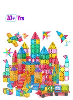 Jasonwell Magnetic Tiles Kids Magnetic Blocks Building Sets 3D Magnet Tile Building Blocks Magna Construction Educational Stem Toys Gifts For Toddlers Boys Girls 3 4 5 6 7 8 9 10 + Year Old  - Image 1