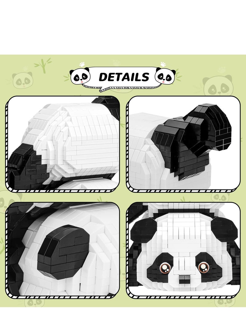 LING Mini Panda building blocks toy set, 1325 pieces, suitable for adults, children's party gifts - Image 3