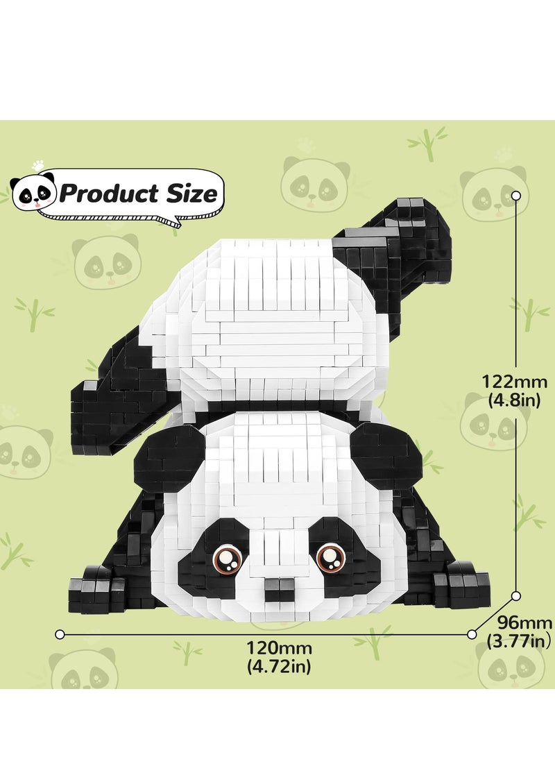 LING Mini Panda building blocks toy set, 1325 pieces, suitable for adults, children's party gifts - Image 4