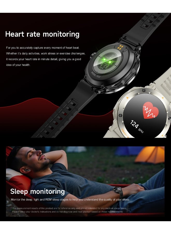 Zeemey 2-In-1 Smartwatch with Built-In TWS Earphones, HD Display, Multiple Sports Modes, Weather And Calendar Functions, Pedometer, Music Control, Wireless, NFC, Multiple UI Interface Switching, a Contact List, And Wireless Dialing Capabilities.Silicone Strap, Compatible with Ios Android HarmonyOS,Sports Smartwatch, Suitable for Men'S/Women'S Smart 2-In-1 Watch,Supports Arabic language switching - Image 5