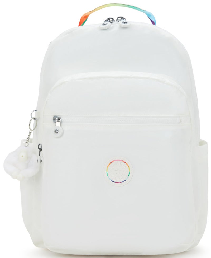 KIPLING KIPLING كيبلن حقيبة ظهر لابتوب نسائية سيول 15"، متينة، فسيحة مع أشرطة كتف مبطنة، مع غلاف واقي مدمج - Image 1