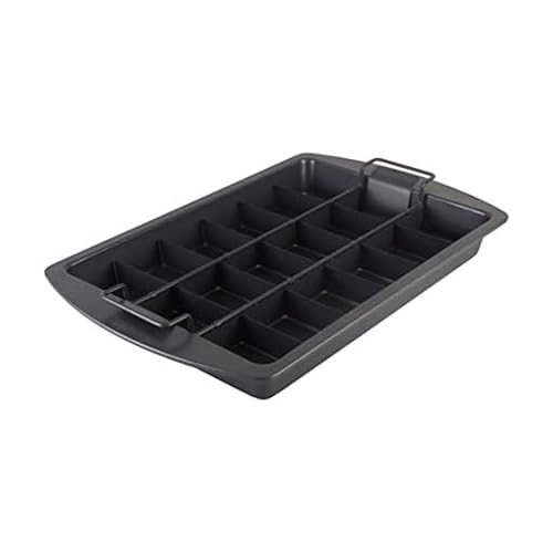 Chicago Metallic Professional Slice Solutions Brownie Pan, 9-Inch-by-13-Inch - , Dark Gray - Image 1