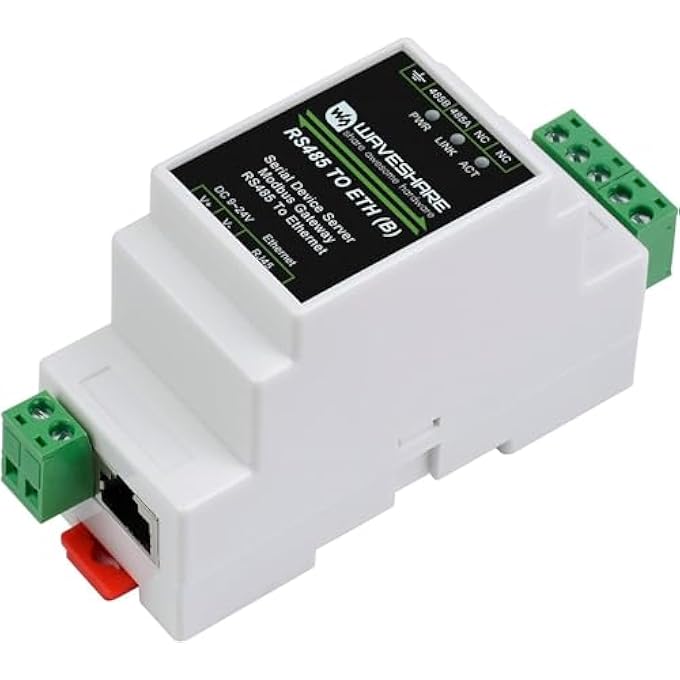rayihni WAVESHARE ETHERNET INDUSTRIAL SERIAL SERVER RS485 TO RJ45 ...