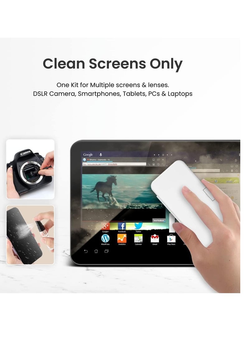 19 in 1 Multifunctional Cleaning Kit Keyboard Cleaner Kit for Laptop, Phone, Camera, Earphones.with Brush, Cleaning Pen, Keycap Puller, Built-in Phone Holder - Image 4