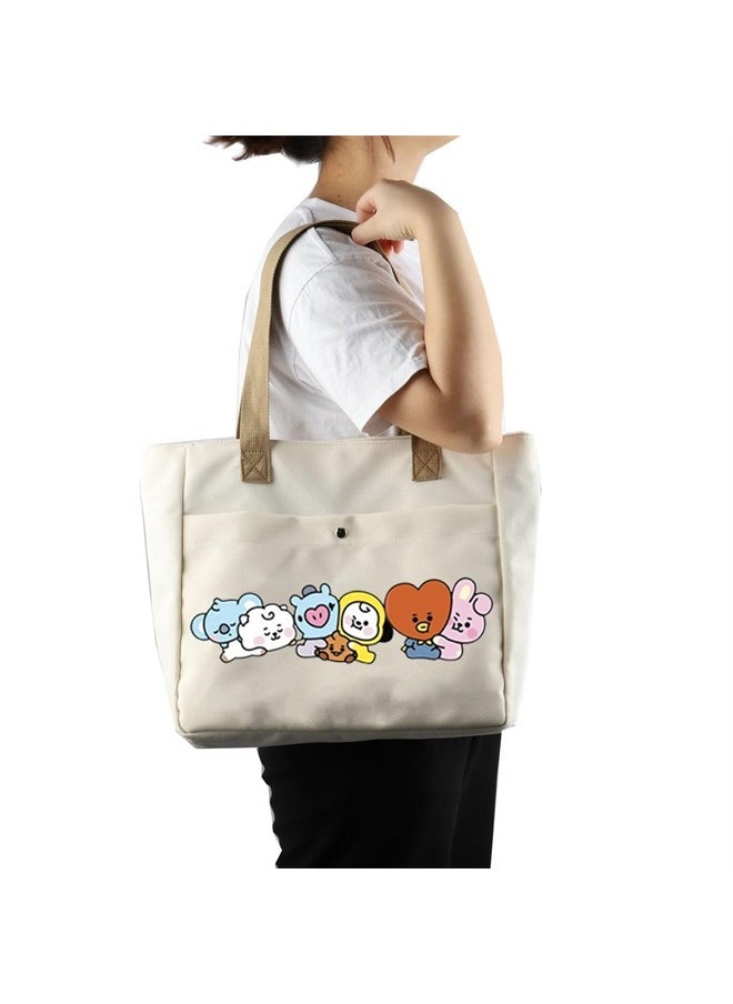 TOBGBE Album Inspired Gift Song Friends Zipper Pouch Bag Friends Lyrics Makeup Bag Singer Idea Makeup Bag (Kpop FRI TB)  - Image 5