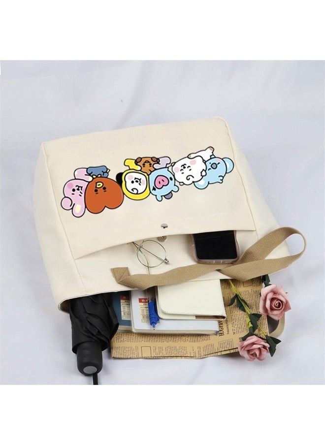 TOBGBE Album Inspired Gift Song Friends Zipper Pouch Bag Friends Lyrics Makeup Bag Singer Idea Makeup Bag (Kpop FRI TB)  - Image 4