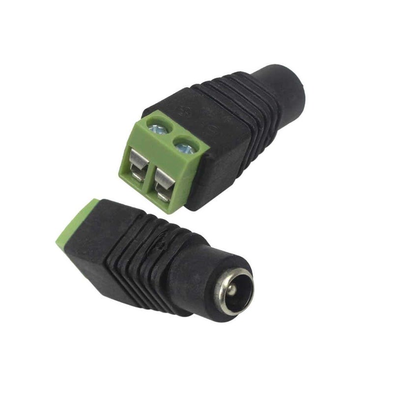 INVENTO 20Pcs DC Female Jack Plug 55x21mm with Screw Terminal Connector For CCTV Camera LED Strips DC Connections DIY Projects - Image 2