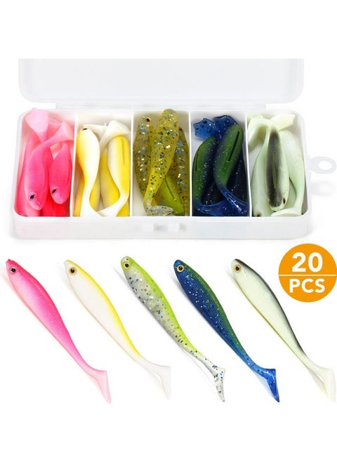Artificial Soft Fishing Lure Silicone Worm Bait Tackle Tool 02 16*2.5*9cm