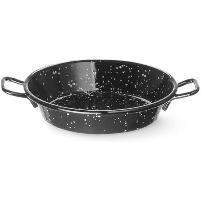 HENDI Paella Large Sheet Steel Pans With 2 Handles 340 Mm X 50 Mm Size - Image 3