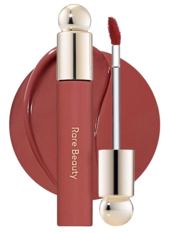 Rare Beauty "Rare Beauty by Selena Gomez Soft Pinch Tinted Lip Oil Stain - Delight (Rose Brown, 3ml) - Hydrating, Lightweight, and Long-Lasting Lip Tint with a Glossy Finish"  - Image 1
