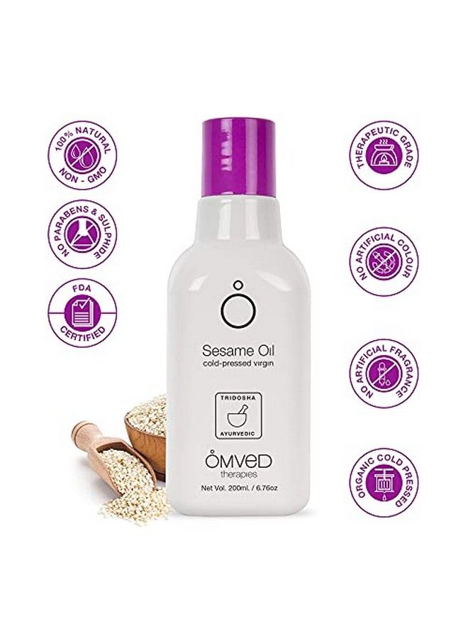 Omved زيت السمسم العضوي البكر مضغوط على البارد 200 مل - Image 5