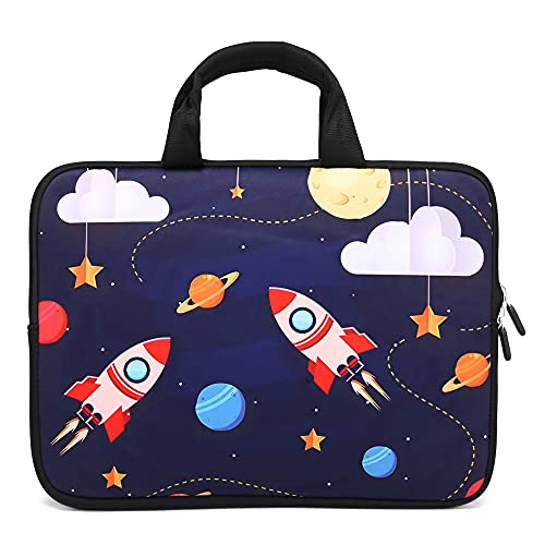 HEABPY 11" 11.6" 12" 12.1" 12.5" inch Laptop Carrying Bag Chromebook Case Notebook Ultrabook Bag Tablet Cover Neoprene Sleeve Fit Apple MacBook Air Samsung Google Acer HP DELL Lenovo Asus (Rocket) - Image 2