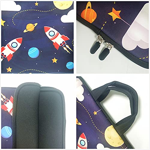 HEABPY 11" 11.6" 12" 12.1" 12.5" inch Laptop Carrying Bag Chromebook Case Notebook Ultrabook Bag Tablet Cover Neoprene Sleeve Fit Apple MacBook Air Samsung Google Acer HP DELL Lenovo Asus (Rocket) - Image 5
