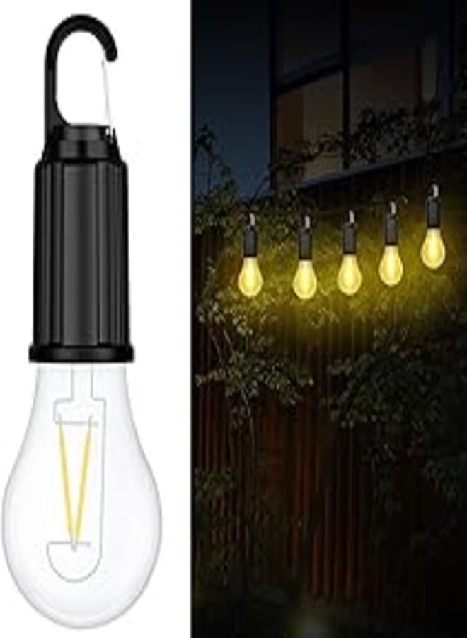 flintronic Camping Lamp, LED Portable Tent Lamp, 3 Brightness Levels, Dimmable, Rechargeable Searchlight with Hook, Waterproof Emergency Light for Power Outage, Hiking, Emergency etc. [Pack of 1]