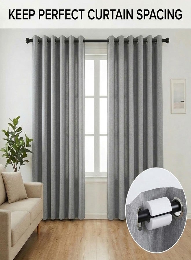 Avoirdus 12 PCS Curtain Spacers for Curtain Rods, 85 mm EVA Foam Drapery Spacers with Side Cut Design, Snap On Curtain Rod Attachments for Even Curtain Pleats, Curtain Rod Spacers for Home Bathroom Living Room - Image 4