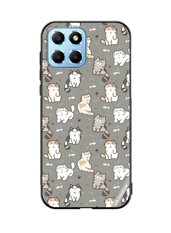 VR CREATIVE Protective Case Cover For Honor X8 5G Cat Pattern Design Multicolour - Image 1