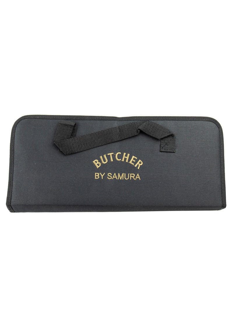 Samura Samura Butcher Kitchen Knives Set of 2 | Skinning Knife, Butcher Knife, Honing Rod, Bag | AUS-8 Stainless Steel Blades | Professional Grade | Precision Cutting | Hardness 58-59 HRC | Anti Slip  - Image 4