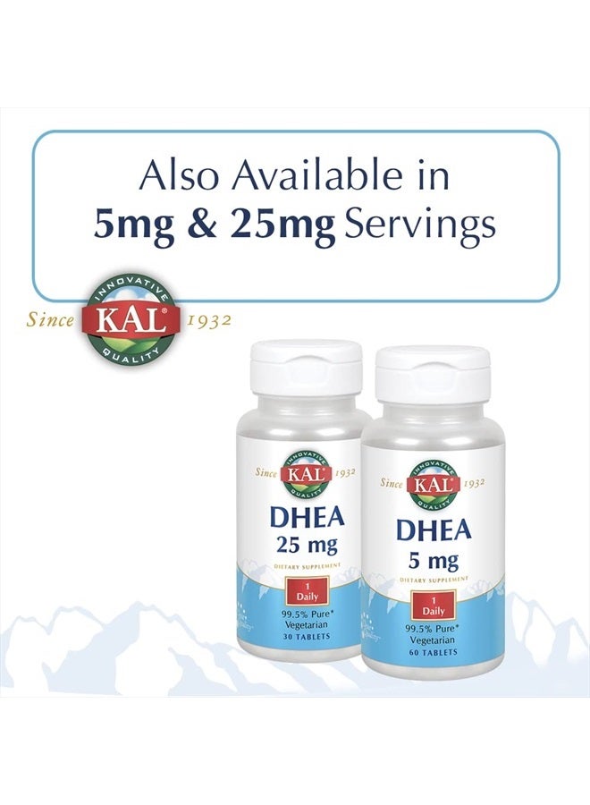 KAL DHEA-5 Tablets, 5mg, 60 Count - Image 5