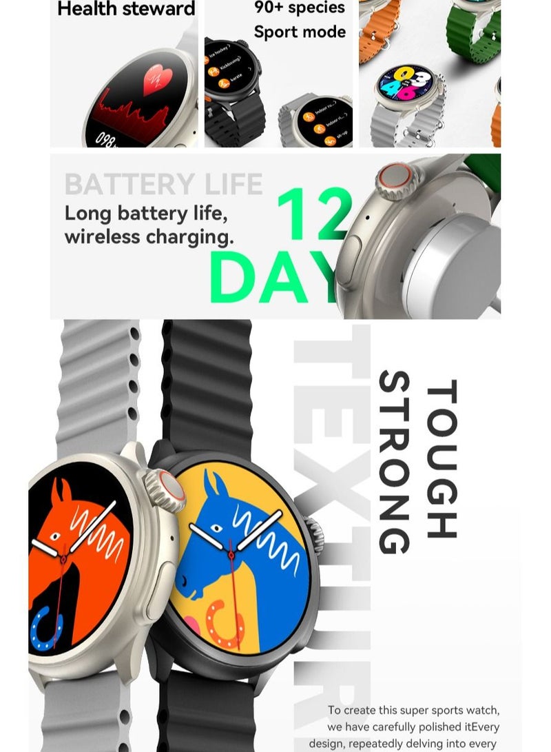 AROAQ Sport Smartwatch Bluetooth Call Waterproof Checks Heart Rate Blood Oxygen Fitness Tracker - Image 5