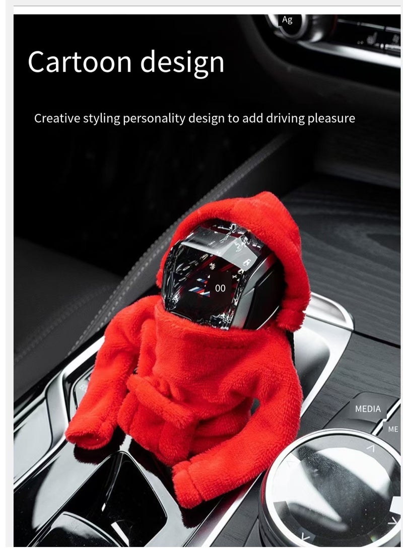 Generic Car Gear Handle Cover Gear Lever Decoration Mini Sweater Anti-Hand Sweat Gear Position Protective Cover  - Image 3