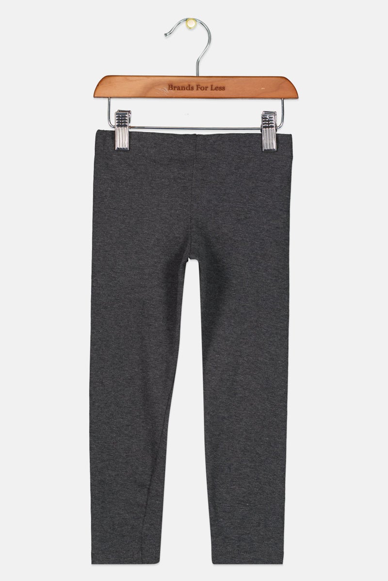 Hamleys Toddlers Girl Graphic Print Leggings, Dark Grey - Image 2