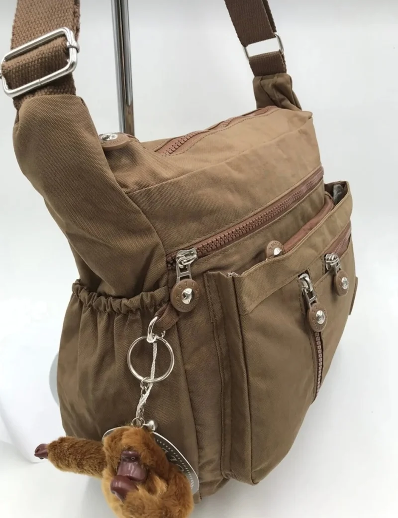 Duomino FCstore Klinkir Waterproof Tan Crinkle Shoulder Bag / Messenger / Crossbody / Multi Pocket