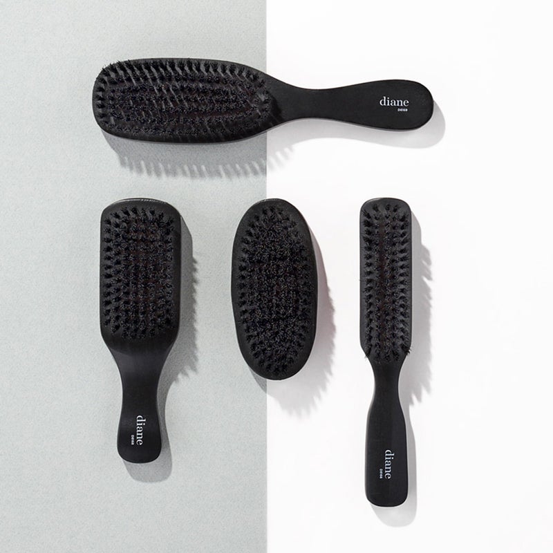 Diane 100% Boar Bristle Military Brush for Men and Women - Waves, Detangling, Smoothing Fine to Medium Hair, Restores Shine and Texture - Image 5