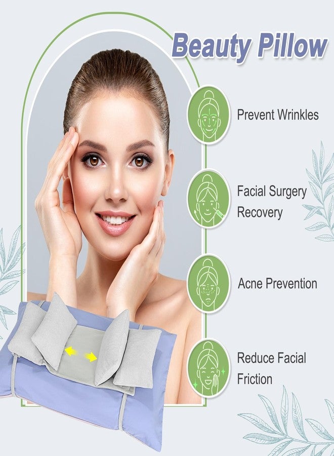 Mybow Beauty Pillows for Sleeping Anti Aging Wrinkle Face Surgery Sleep Upright Pillow Back Training Neck Stabilizer Face Wrinkle Prevention Head Straight Immobilizer Positioning Wedge Support Pillows - Image 2