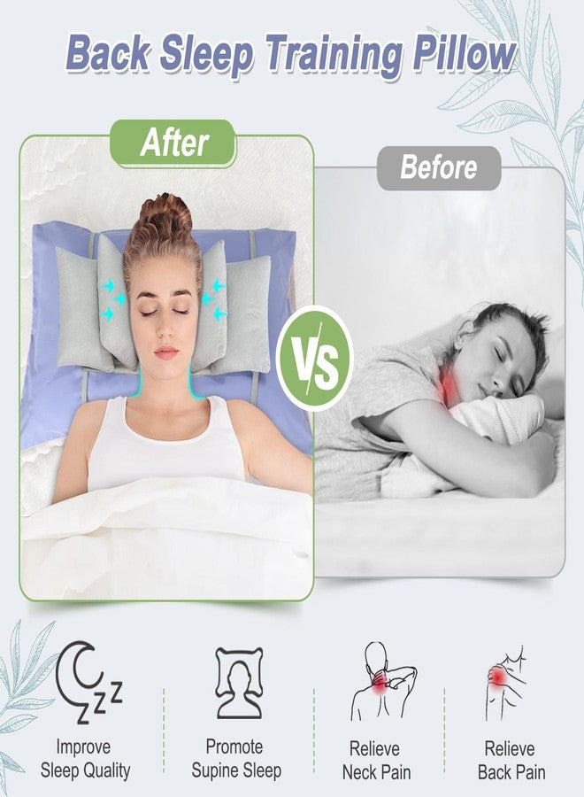 Mybow Beauty Pillows for Sleeping Anti Aging Wrinkle Face Surgery Sleep Upright Pillow Back Training Neck Stabilizer Face Wrinkle Prevention Head Straight Immobilizer Positioning Wedge Support Pillows - Image 4