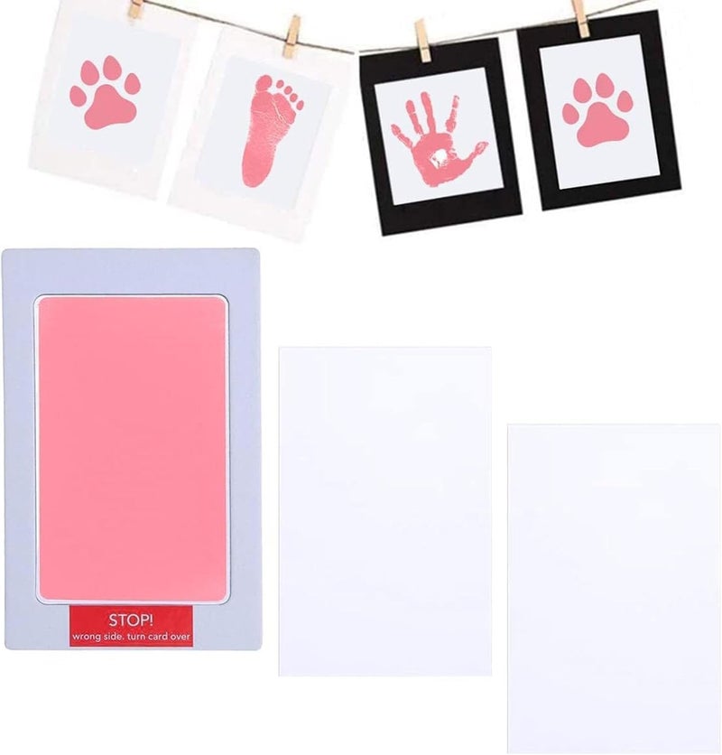Baby Footprint Kit - 3 Pads and 6 Cards Inkless Hand and Foot Print Set - Image 3