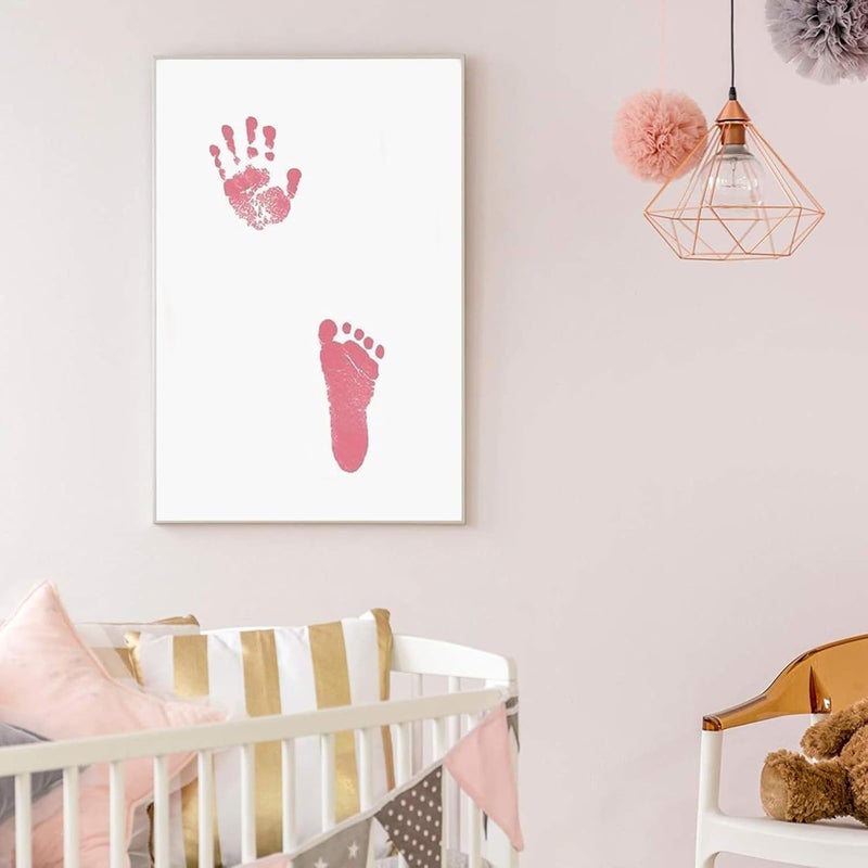 Baby Footprint Kit - 3 Pads and 6 Cards Inkless Hand and Foot Print Set - Image 4