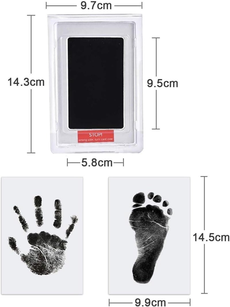 Baby Footprint Kit - 3 Pads and 6 Cards Inkless Hand and Foot Print Set - Image 2