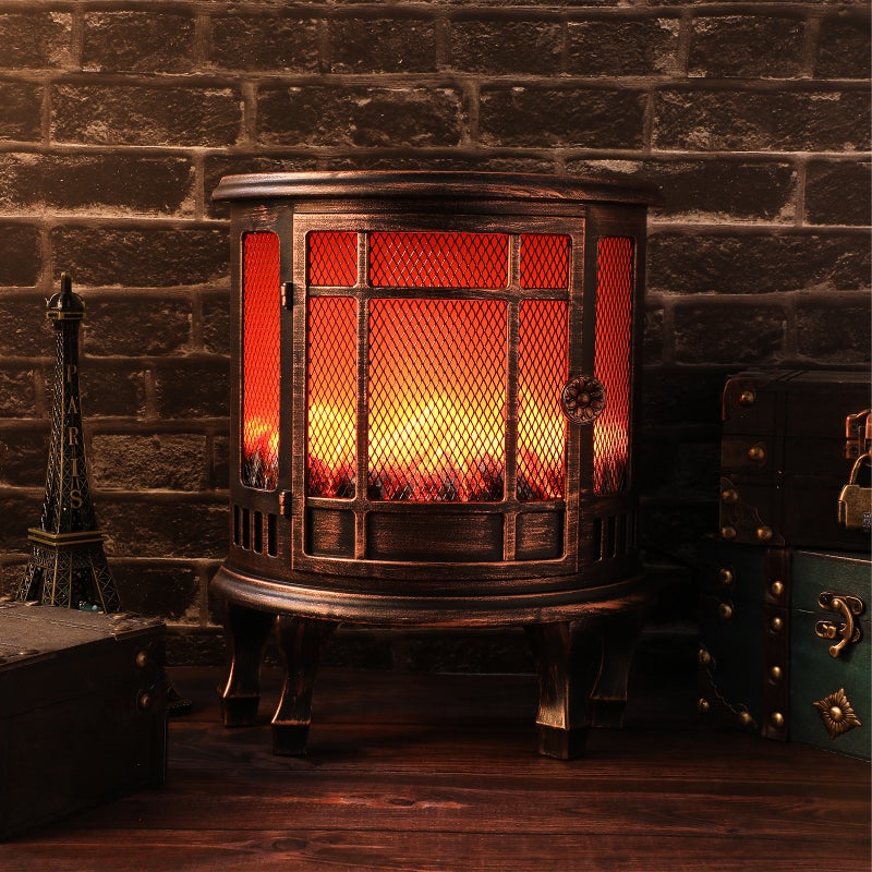 1pc Fireplace Adornment Decorative Lamp Living Room Decoration (Coffee) - Image 2