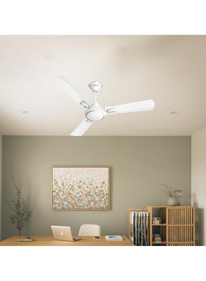 Havells CREW DECO CEILING FAN Energy Saver 56INCH  PEARL WHITE - Image 1
